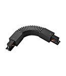 Flex connector black plastic, cable