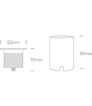 Floory LED W 240lm 4000K Ra80 otel inoxidabil