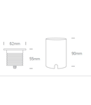 Floory LED, 3W,240lm,3000K,24V DC, IP67, 36°,inox