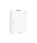 Flush-mounted frame flat + door 2-12, 3-part system, 100mm