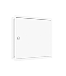 Flush-mounted frame flat + door 3-12, 3-part system, 100mm