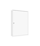 Flush-mounted frame flat + door 3-18, 3-part system, 100mm