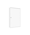 Flush-mounted frame flat + door 3-21, 3-part system, 100mm