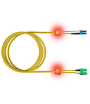 FO LED Patch Cord, Duplex, LCD/SCD, E09/125, OS2, 10m