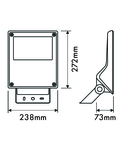 FORCA LED Mini 25W 3100lm 4000K ECG IP65 asymmetric, gray