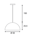 FORCHINI,c.il pendul,PD-1,rotund,negru/argintiu,E27,max. 40W