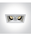 Forio LED Square 2x6W 2x540lm 3000K 24° 350mA IP20 alb