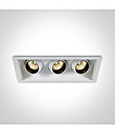 Forio LED Square 3x6W 3x540lm 3000K 24° 350mA IP20 alb