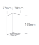 GARO II Wall lamp 2x7W MR16 GU10 IP65 alb