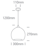 Gavdos E27 12W 100-240V chrome