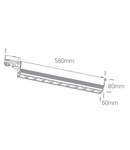 Gilo LED 10x5W, 10x400lm, 3000K, 230V, IP20, 30°, alb