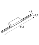 GLENOS 60 LED 12W, 1170lm, CCT Switch 3000K/4000K, negru