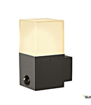 GRAFIT E27 square sensor, wall-mounted luminaires anthracite