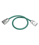 H.D.S. Copper Trunk cable, class Ea, 500MHz, aqua, 1.0m