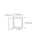 Hawk SQ 3W, 150lm, 3000K, 100-240V, IP20, 36°, alb