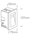 Ida LED 3W, 3000K, 55lm, IP65, alu, gri