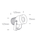 Ilma-R/A1 LED 10W 3000K 850lm, IP65, alb