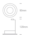 Ina-F PAR16, GU10, 50W, IP20, aluminiu