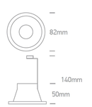 INA-F ST MR16, GU10, 50W, IP20, aluminiu, alb