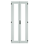 IS-1 split door glass 2-parts 80x200 RAL7035 lightgrey