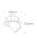 Ithaca LED 9W 675lm 3000K Ra90 IP20 dim white