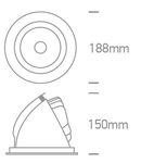 Jamba-PL2 Light Pillar, E27, 20W, IP54, rust-brown