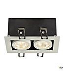 KADUX LED dublu DL Set, 3000K38°, alb mat