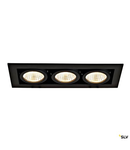 KADUX LED Triple DL Set 3000K38°, negru mat