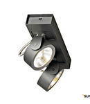 KALU LED 2,negru,3000K,60°lampa plafon/perete