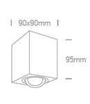 Kanda-S COB LED, 6W, 230V, 3000K 480lm, 36°, IP20, alb