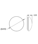 Karo II LED, 22W, 1760lm, 3000K, IP44, 230V, 120°