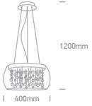 Kefalonia PL G9 5x9W 100-240V chrome