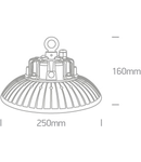 Kenny 4 LED 100W 13000lm 4000K Ra80 230V IP65 negru