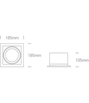 Krona-Q/A2 30W 2600lm 3000K Ra80 230V IP20 alb