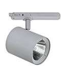 LED 3-Phase Rail Spotlight silver, 25°, 29W, 3000K