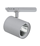 LED 3-Phase Rail Spotlight silver, 40°, 19W, 3000K