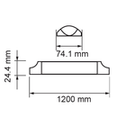 LED 40W 4800lm 3000K 220-240V IP20 110° 1200mm