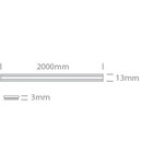 LED aluminum profile for heat dissipation L- 2m