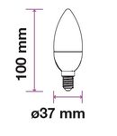 LED Candle 5,5W E14 470lm 3000K C37 220-240V IP20 200°