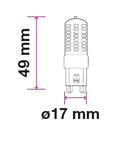 LED Capsules 3W G9 300lm 3000K 220-240V IP20 300°