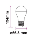 LED Classic 15W E27 1250lm 3000K A65 220-240V IP20 200°