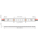 LED Flexstrip 48 Amber IP43, 230lm/m, 10W/m L=5m,24VDC