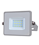 LED Floodlight 10W 800lm 4000K 220-240V IP65 100° grey
