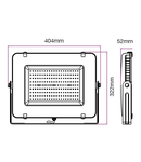 LED Floodlight 150W 12000lm 3000K 220-240V IP65 100° black