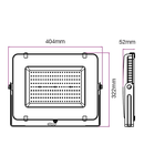 LED Floodlight 150W 12000lm 3000K 220-240V IP65 100° grey