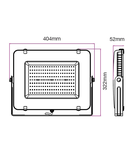 LED Floodlight 150W 12000lm 3000K 220-240V IP65 100° white