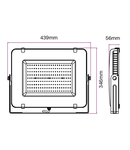 LED Floodlight 200W white SMD 4000K, 16000lm, IP65, 100°