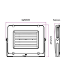 LED Floodlight 300W 24000lm 4000K 220-240V IP65 100° white