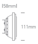 LED G53 R111, 13W, 3000K, 850lm, 24°, 12V AC/DC