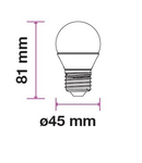 LED Globe 5,5W E14 470lm 3000K P45 220-240V IP20 180°